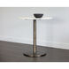 Enco White and Antique Gold Counter Table